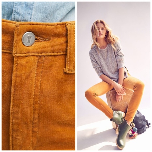 NWT Anthro Pilcro Corduroy High-Rise Skinny Jeans - Picture 3 of 4